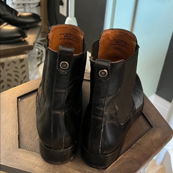 🛑 1 hour sale. Frye, Men's Black Leather Ankle Boots Size 11 Made in Mexico - Picture 7 of 10